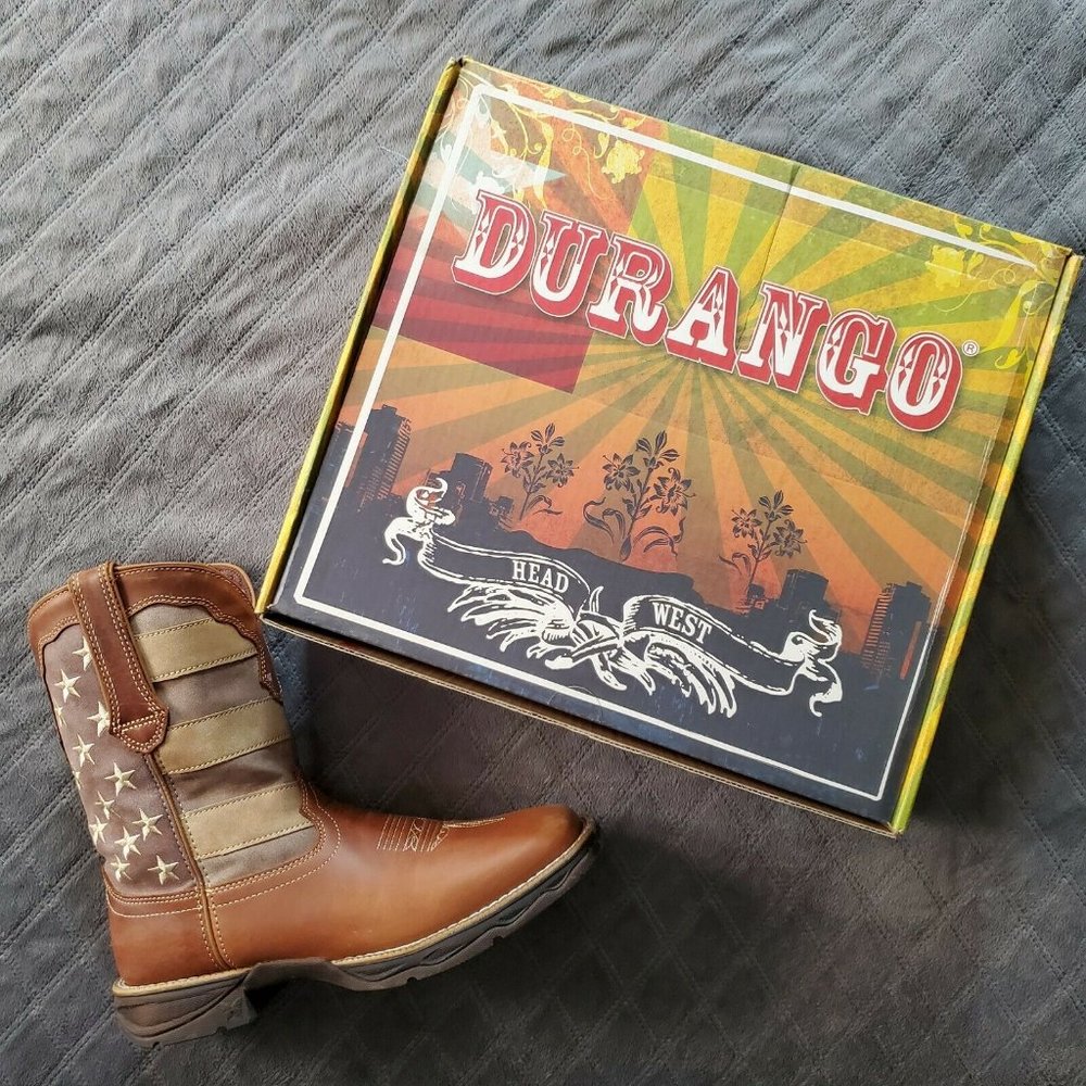 Durango Lady Rebel American Flag Women's Cowgirl Boots 11M 11